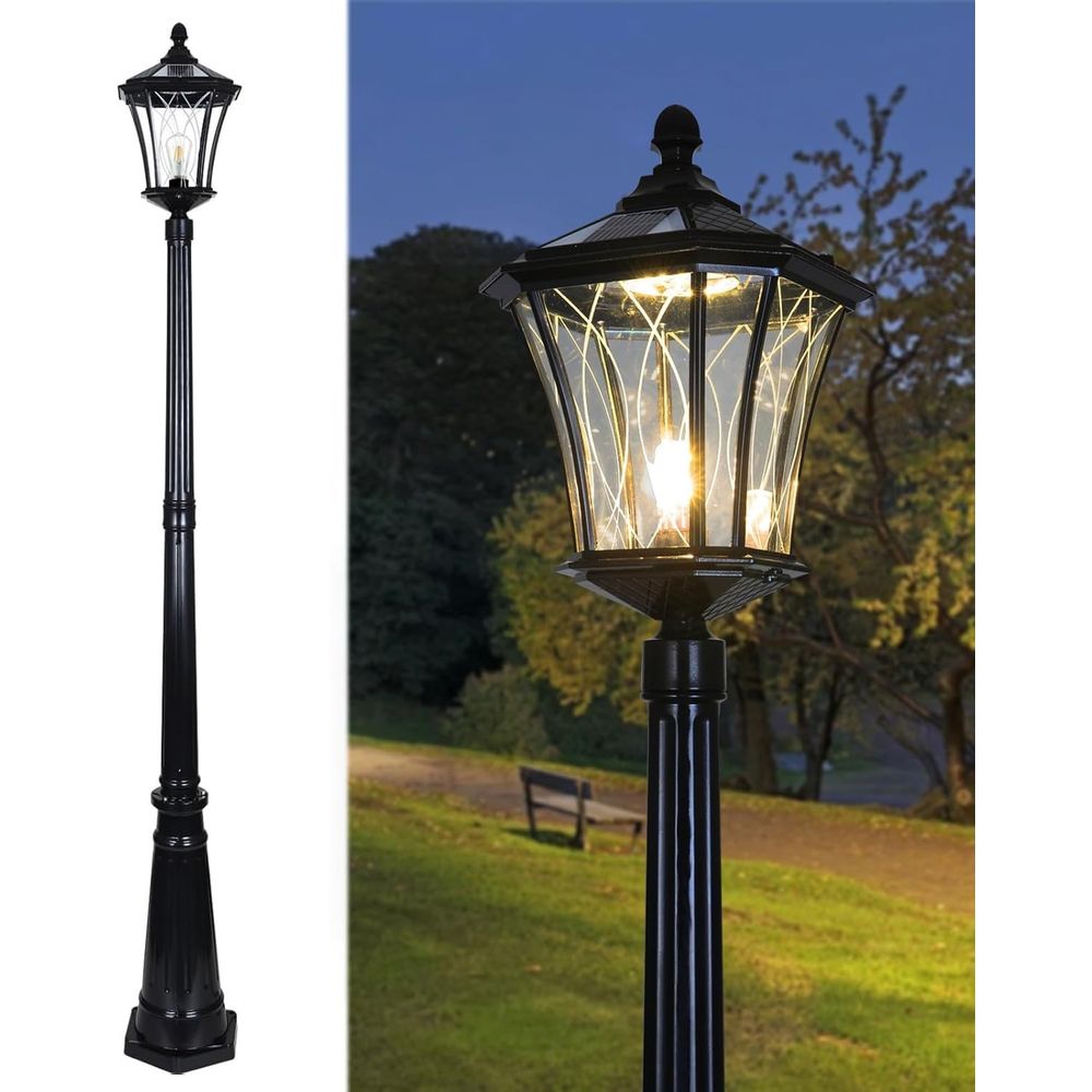 Outdoor Lighting Pole - r Post Pole Light with Remote