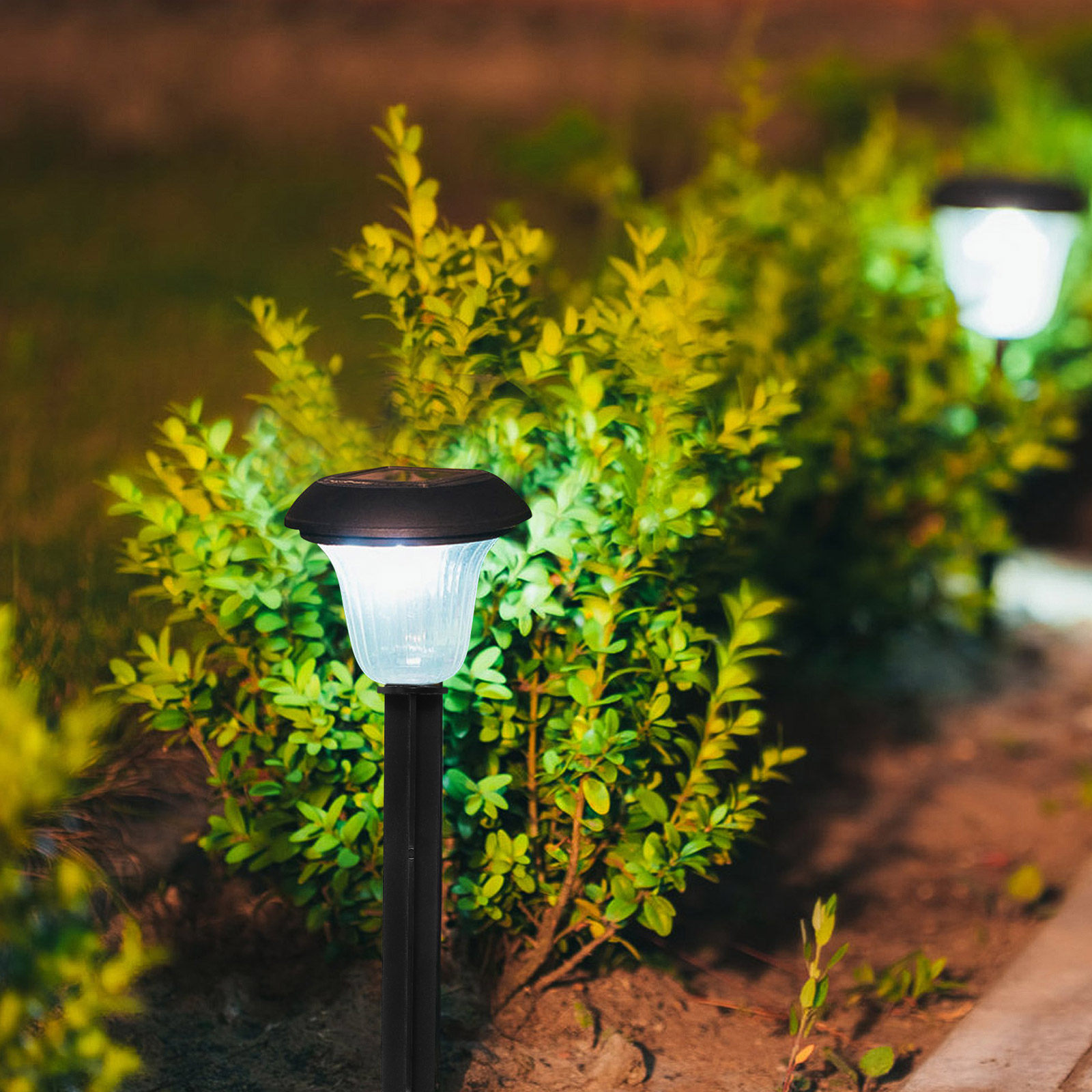 Outdoor Lighting In Ground - 10Pcs Lawn Light Accessories Plastic Stakes