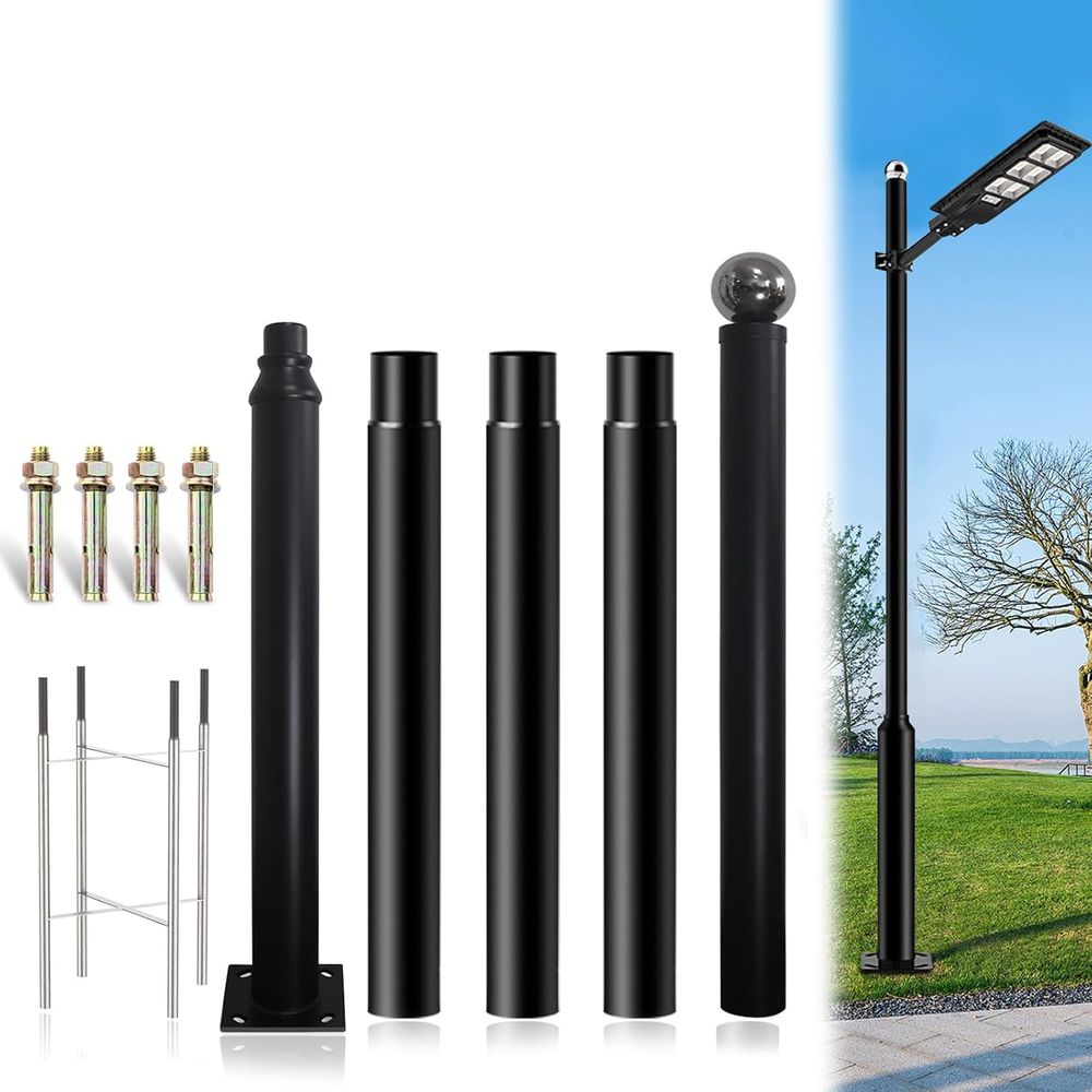 Outdoor Lighting Pole - Street Light Pole 16 t Tall
