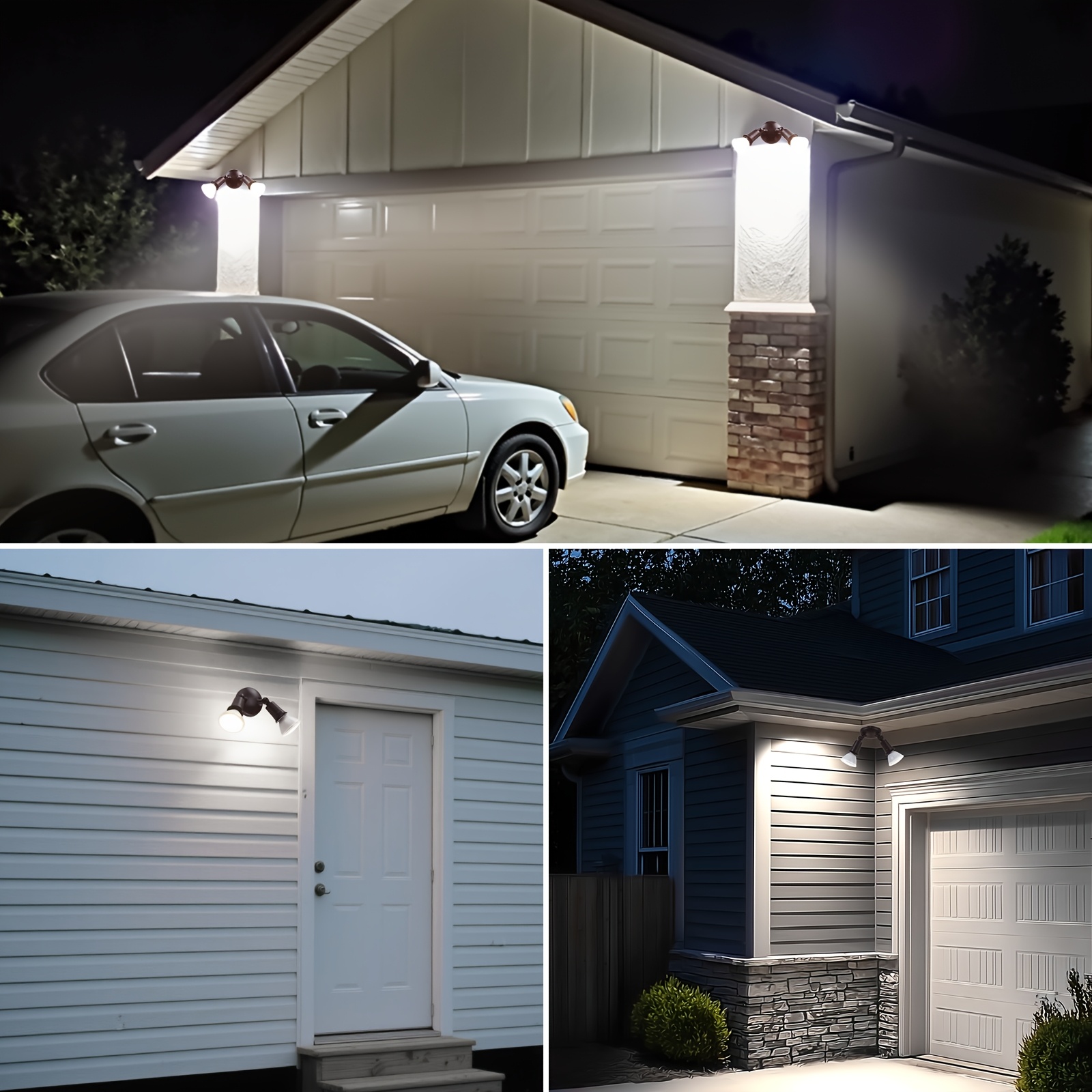 Outdoor Lighting Wire - Set of Four Outdoor Floodlight Fixtures