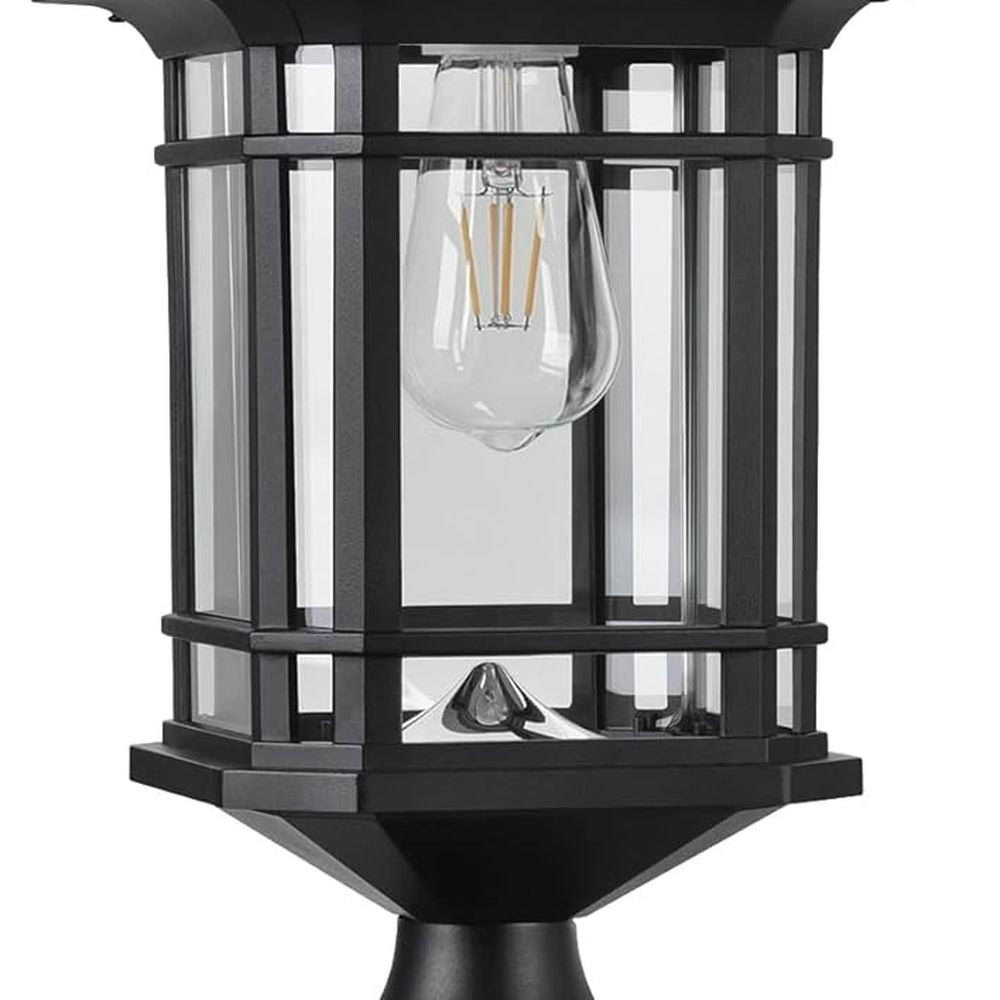 Outdoor Lighting Pole - Solar Post Light Outdoor, ST4338Q Dusk