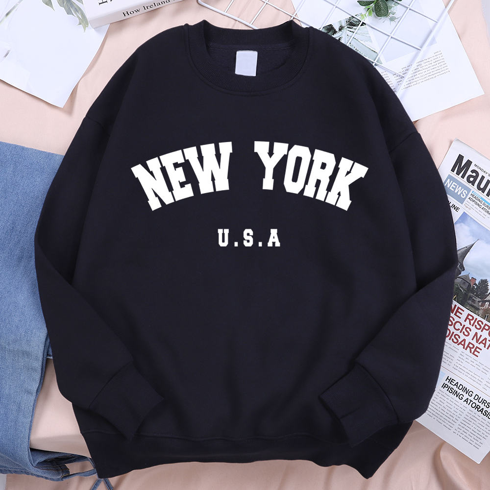 Outdoor Lighting New York - New York Usa Letter Print Streetwear