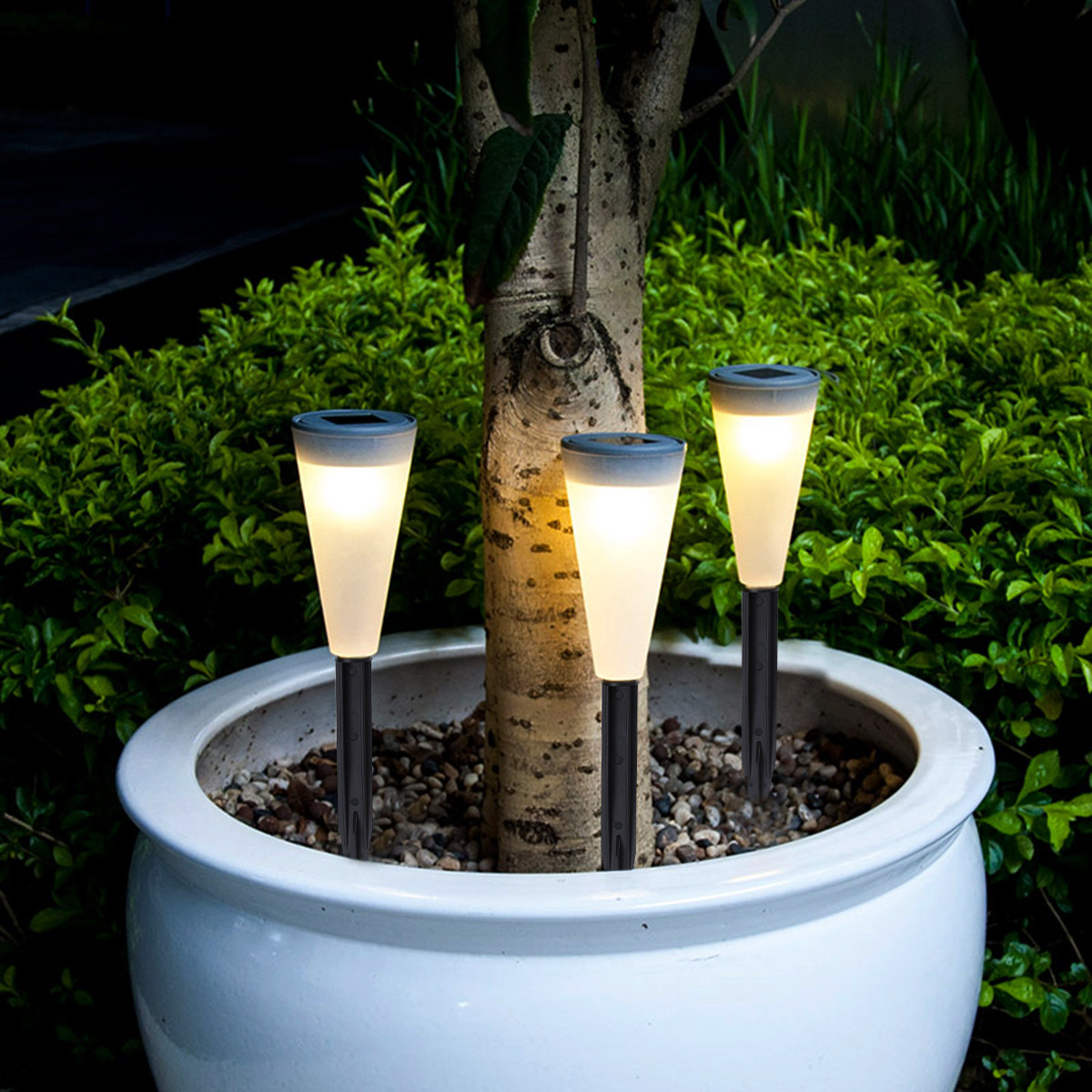 Outdoor Lighting Ground Fixtures - 12Pcs Ground Plug Lawn Lamp Stakes