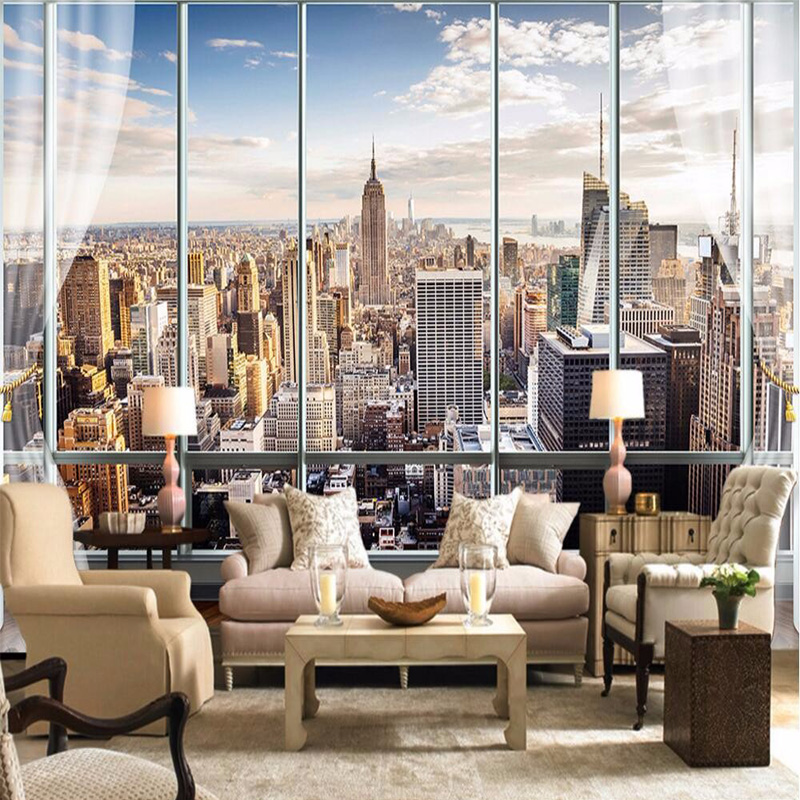 Outdoor Lighting New York - Photo Wallpaper Custom 3D Stereo Latest