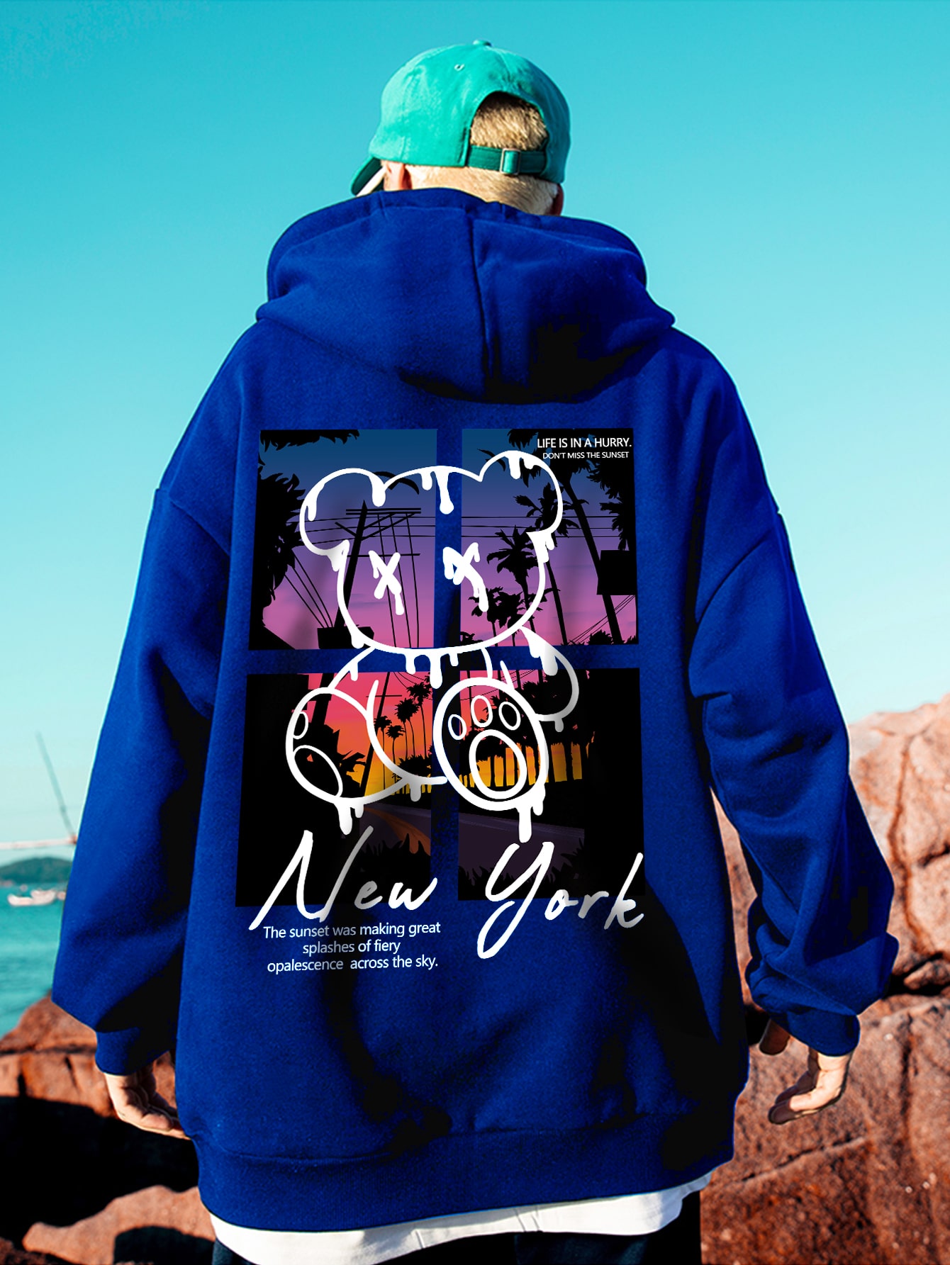 Outdoor Lighting New York - New York Art Word Cartoon Bear