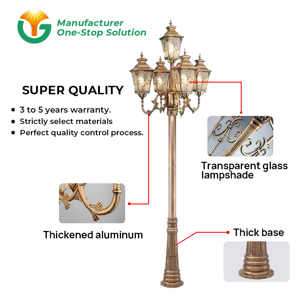 Customize Outdoor 5 Head Class - Outdoor Lighting Pole avis et prix