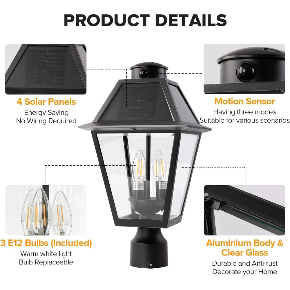 Outdoor Solar Lamp Post Light  - Outdoor Lighting Pole avis et prix