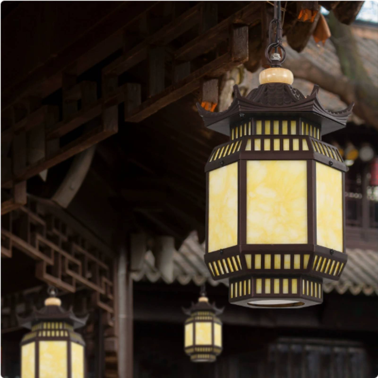 Chinese Design Lantern Lamp De - Outdoor Lighting Modern avis et prix
