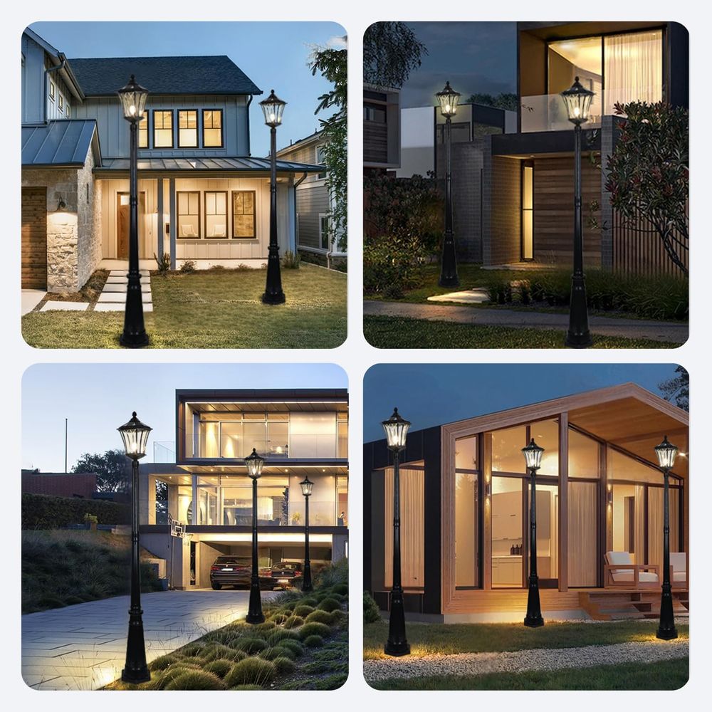 r Post Pole Light with Remote  - Outdoor Lighting Pole avis et prix