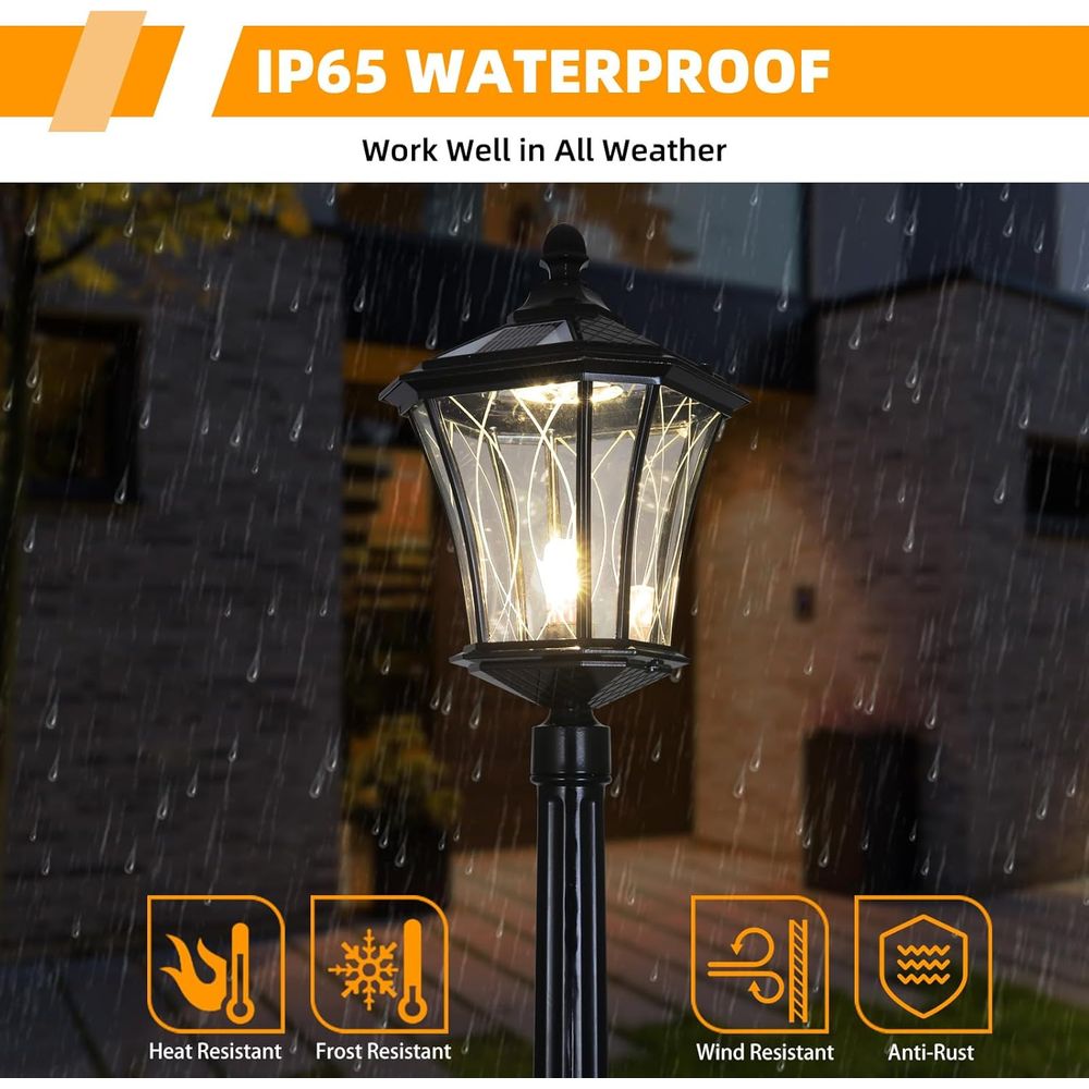 r Post Pole Light with Remote  - Outdoor Lighting Pole avis et prix