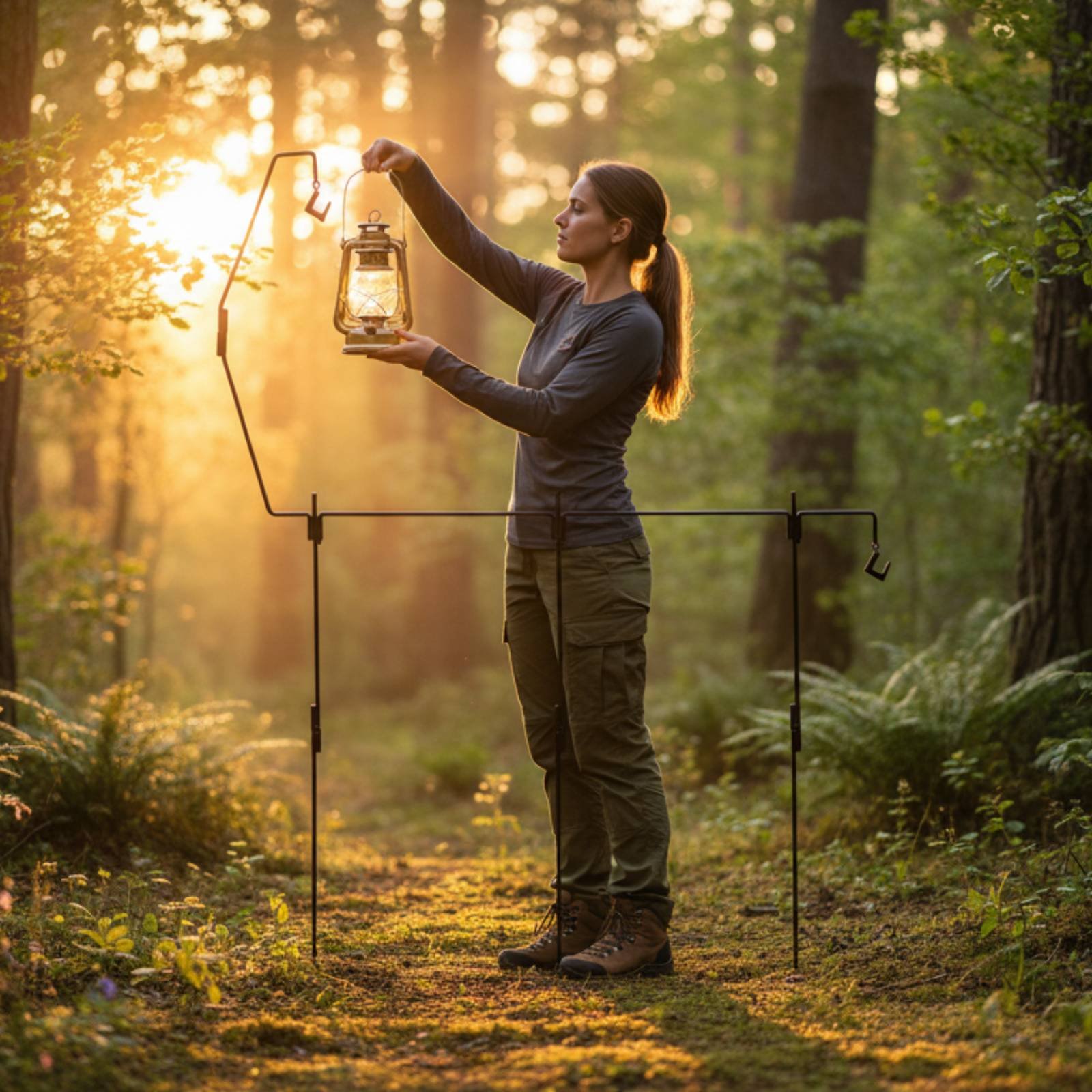 Camping Lantern Stand Detachab - Outdoor Lighting Pole avis et prix