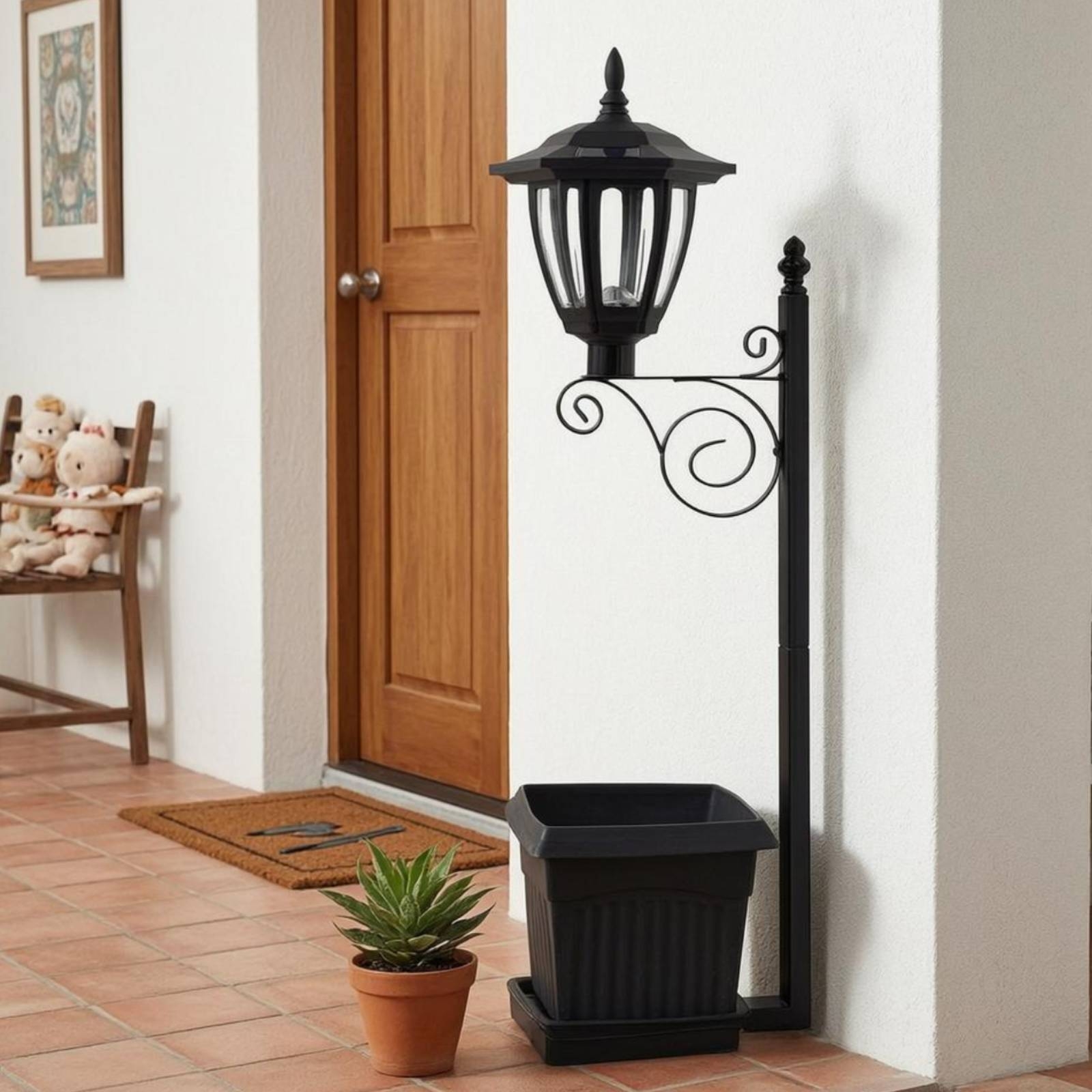 Solar Flower Pot Light Wrought - Outdoor Lighting In Ground avis et prix