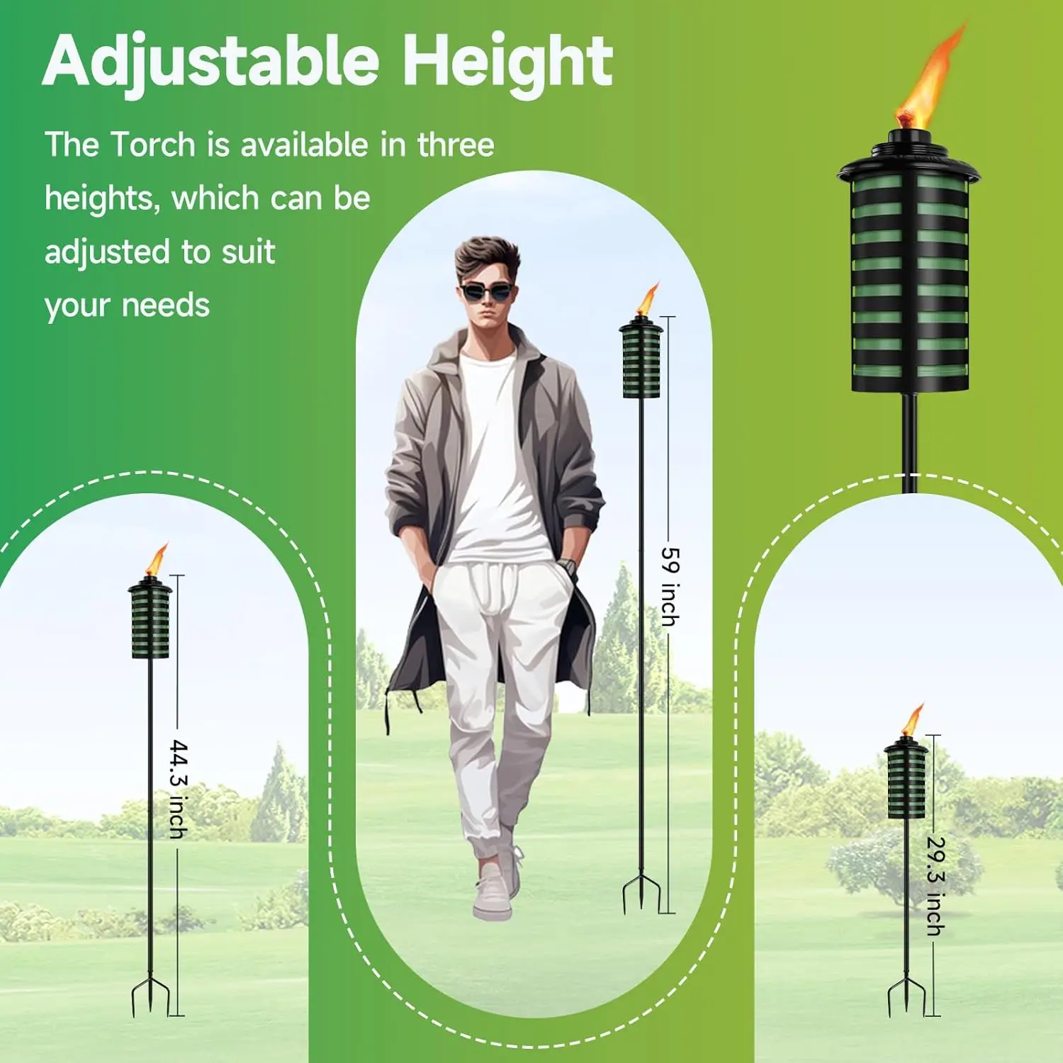 6 Pack Home Garden Torch, 16 O - Outdoor Lighting In Ground avis et prix