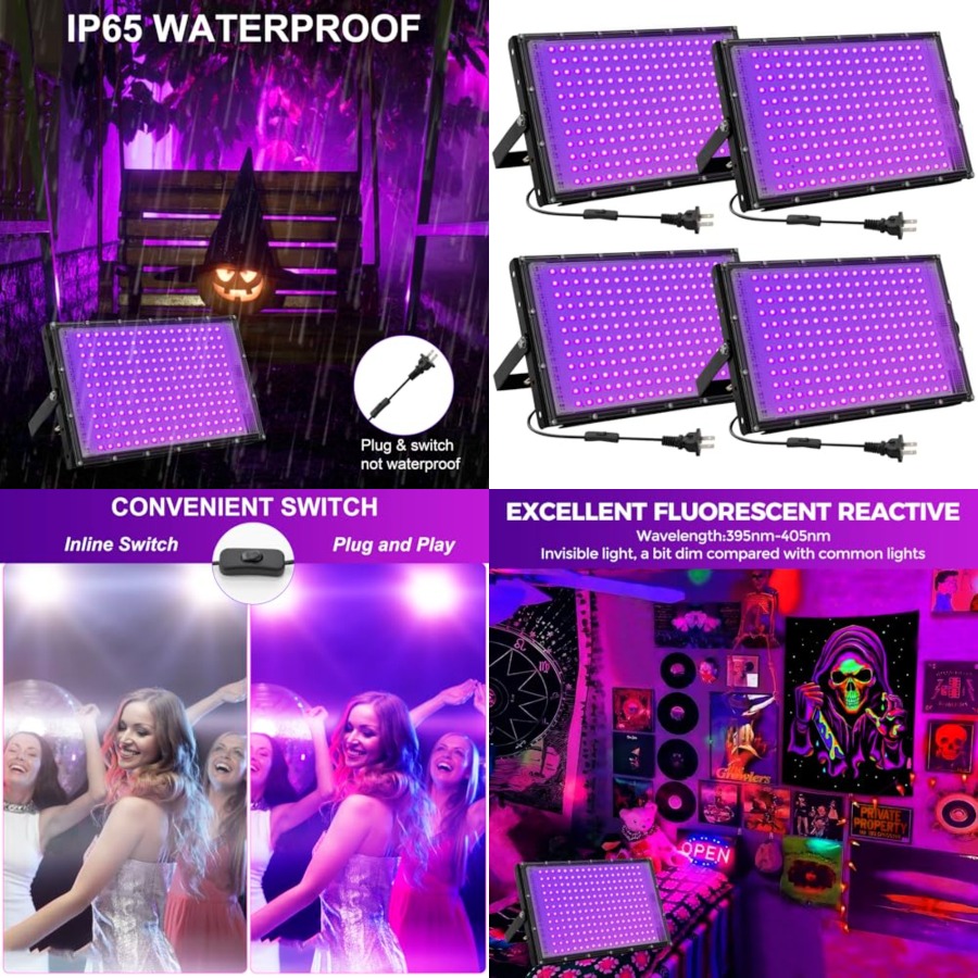 200W LED Black Lights for Glow - Led Flood Light avis et prix