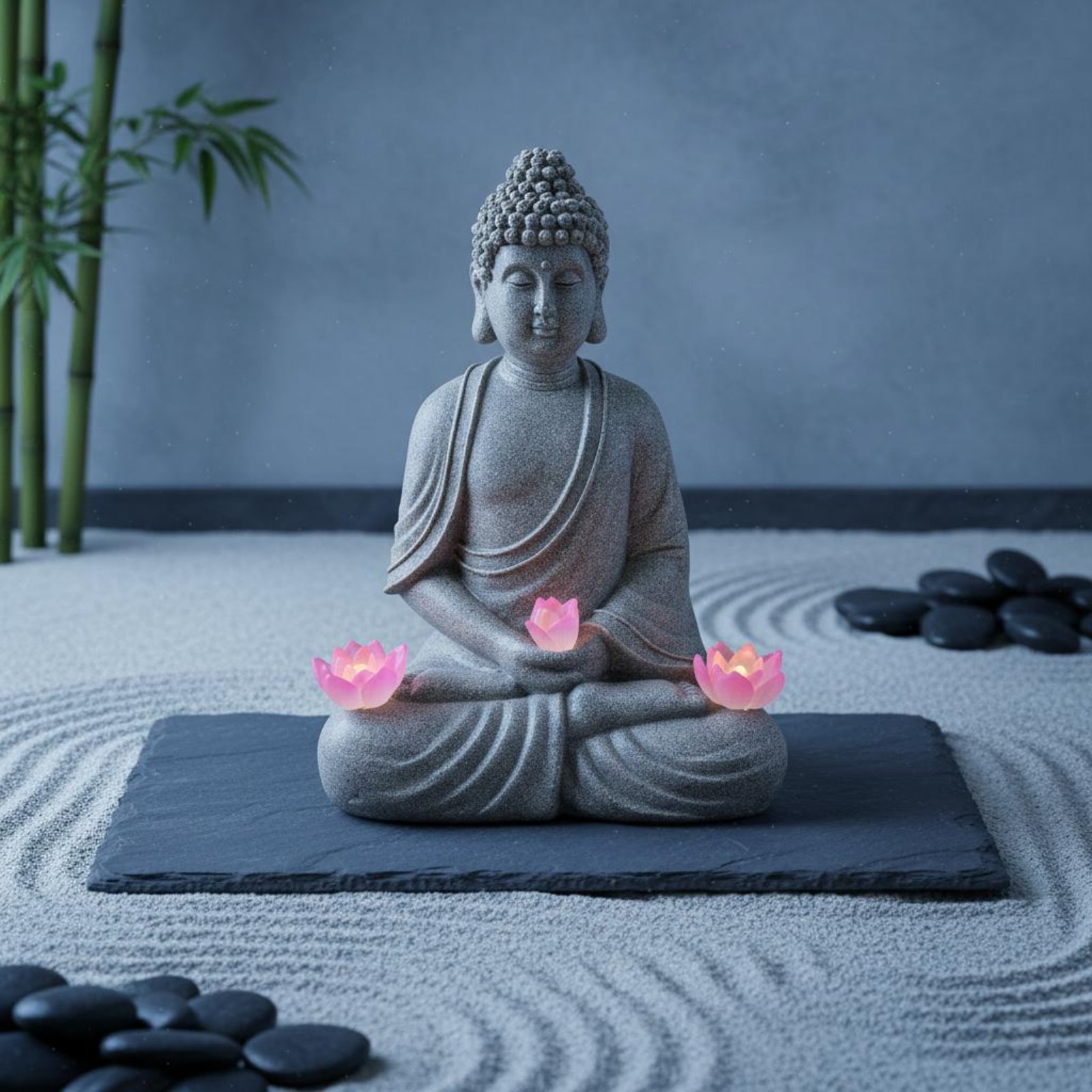 Solar Buddha Statue Outdoor Sa - Outdoor Lighting Modern avis et prix