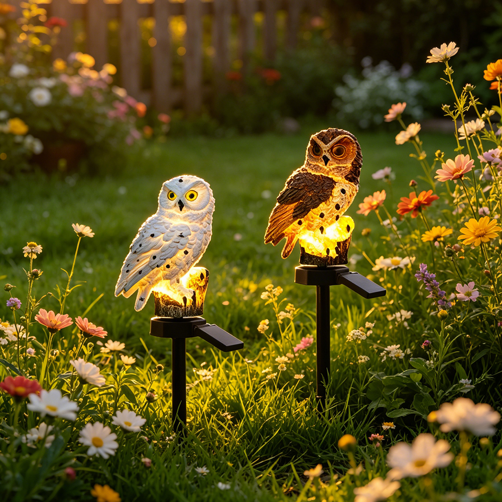 Owl Solar Light, Resin Owl Gro - Outdoor Lighting In Ground avis et prix