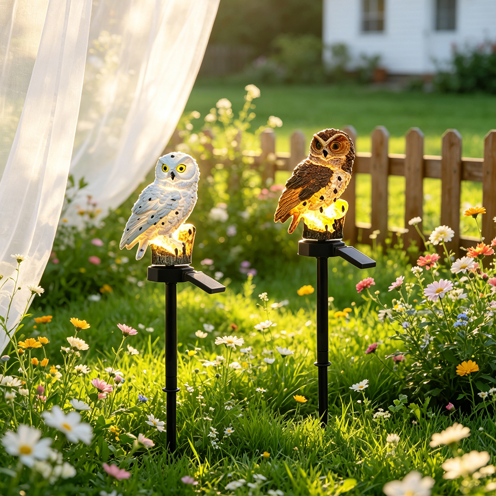 Owl Solar Light, Resin Owl Gro - Outdoor Lighting In Ground avis et prix