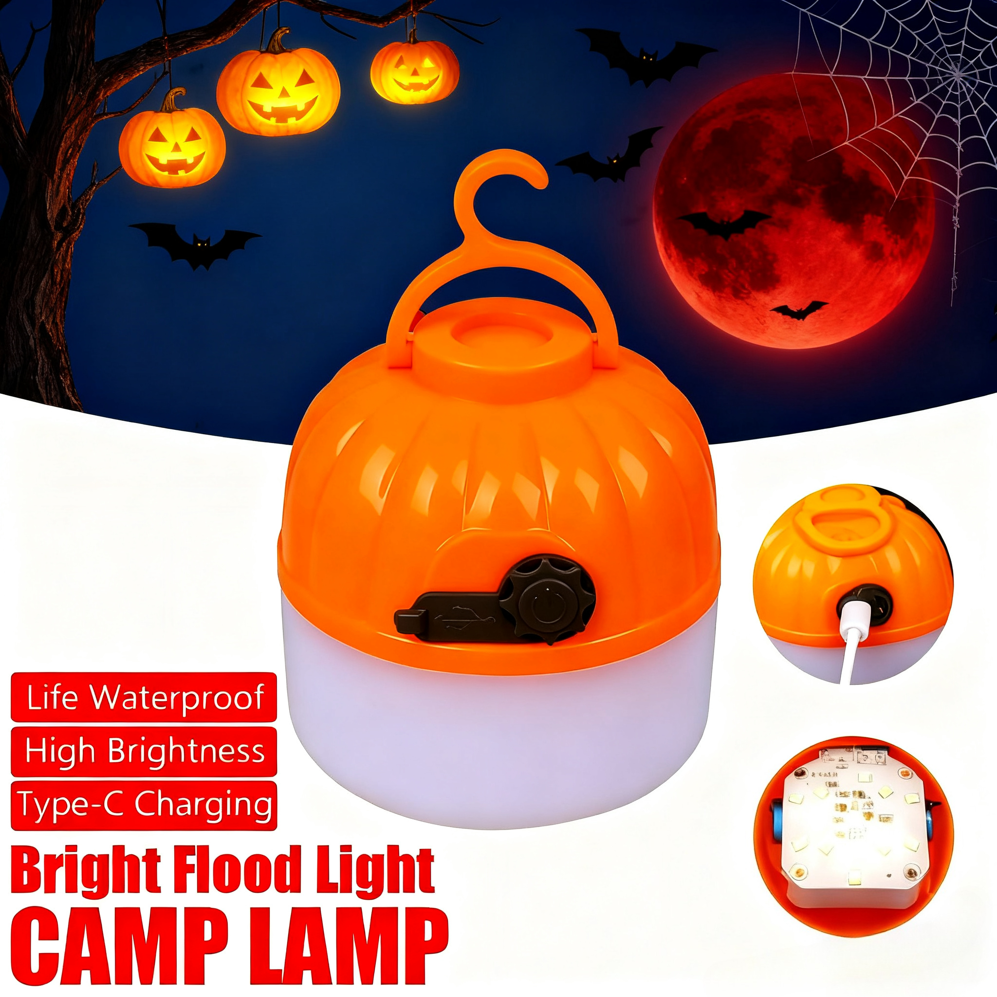 Mini Portable Halloween Pumpki - Outdoor Lighting And Decor avis et prix