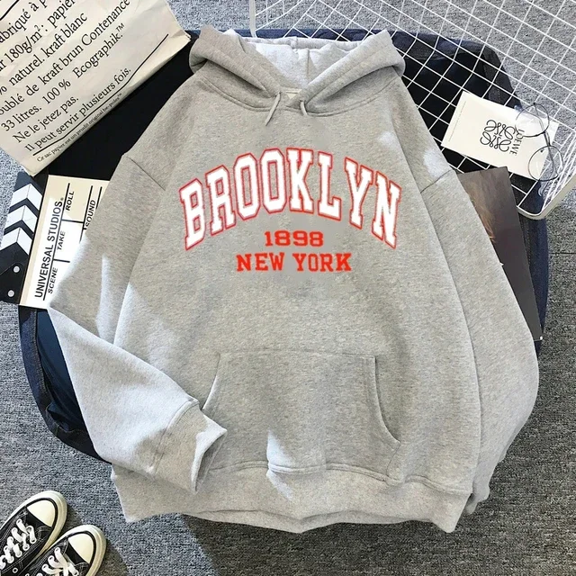 Brooklyn Letter Print Hooded S - Outdoor Lighting New York avis et prix