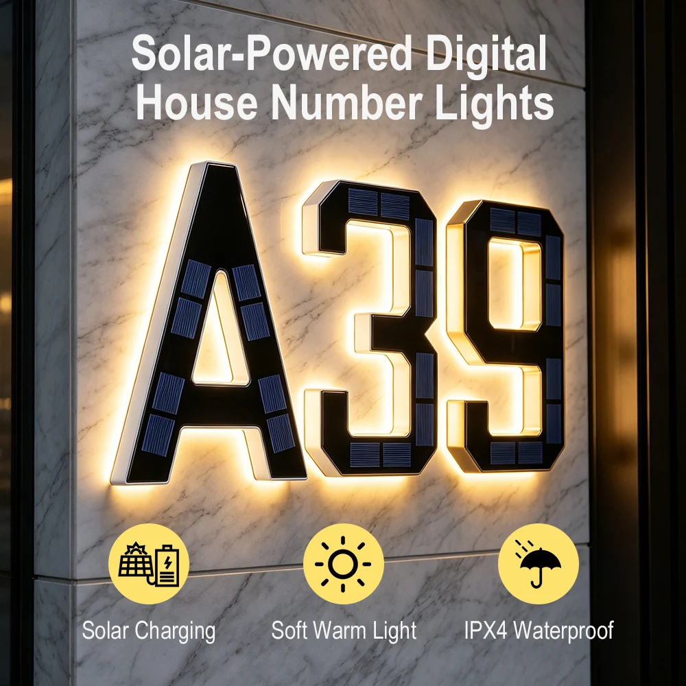 12CM Solar House Number Lights - Outdoor Lighting Wire avis et prix