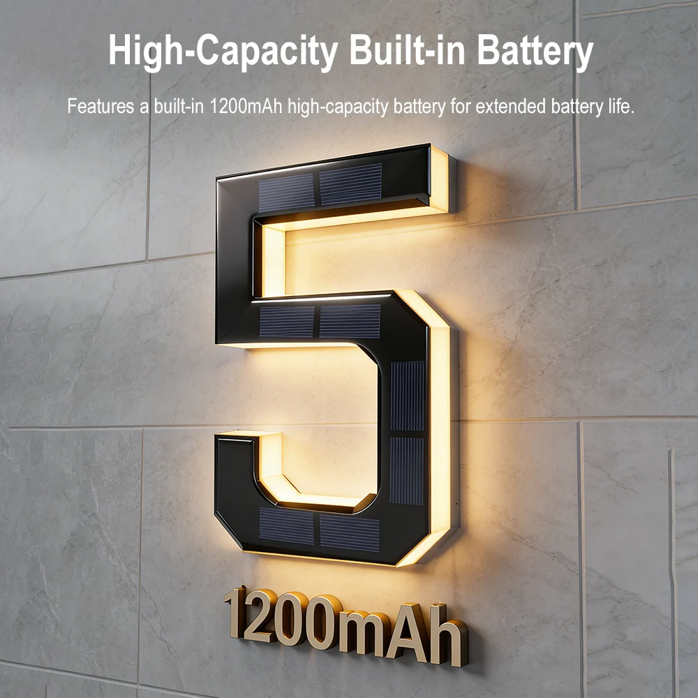 12CM Solar House Number Lights - Outdoor Lighting Wire avis et prix