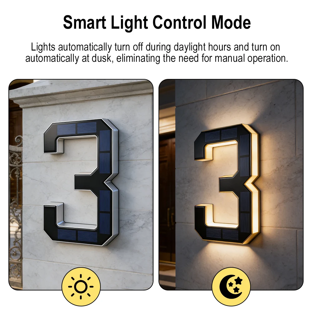 12CM Solar House Number Lights - Outdoor Lighting Wire avis et prix