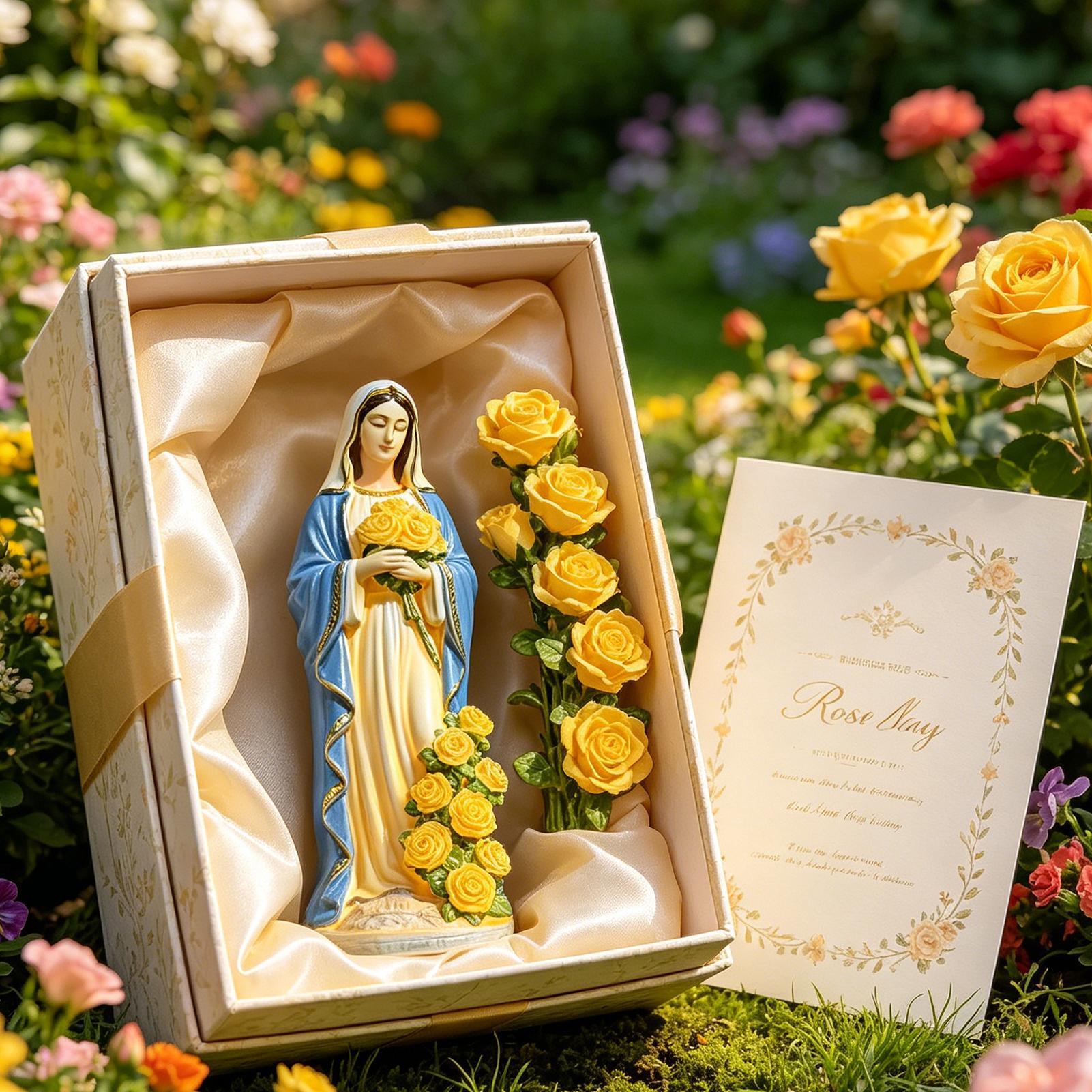 Virgin Mary Solar Statue Garde - Outdoor Lighting And Decor avis et prix
