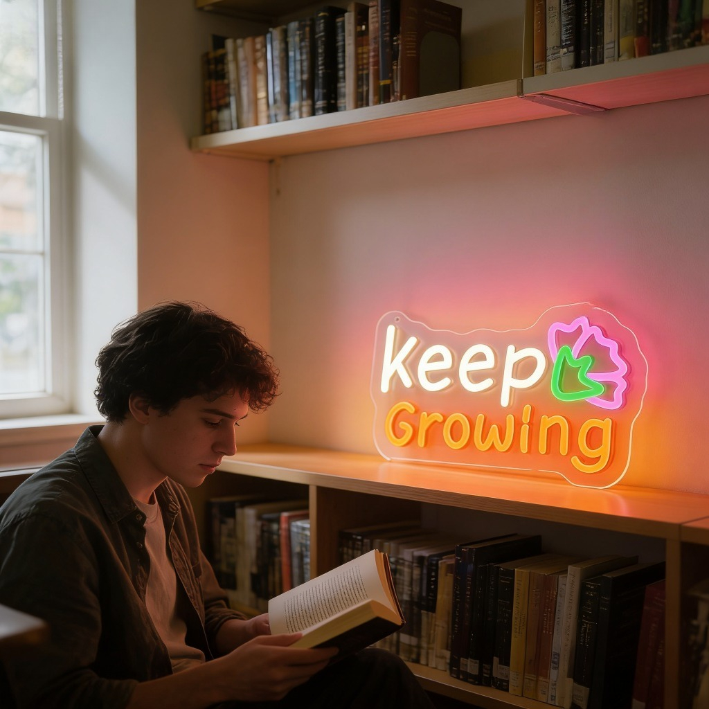 Keep Growing Motivational LED  - Outdoor Lighting Quotes avis et prix