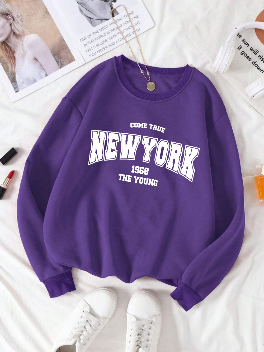 Cartoons Women Hoodie New York - Outdoor Lighting New York avis et prix