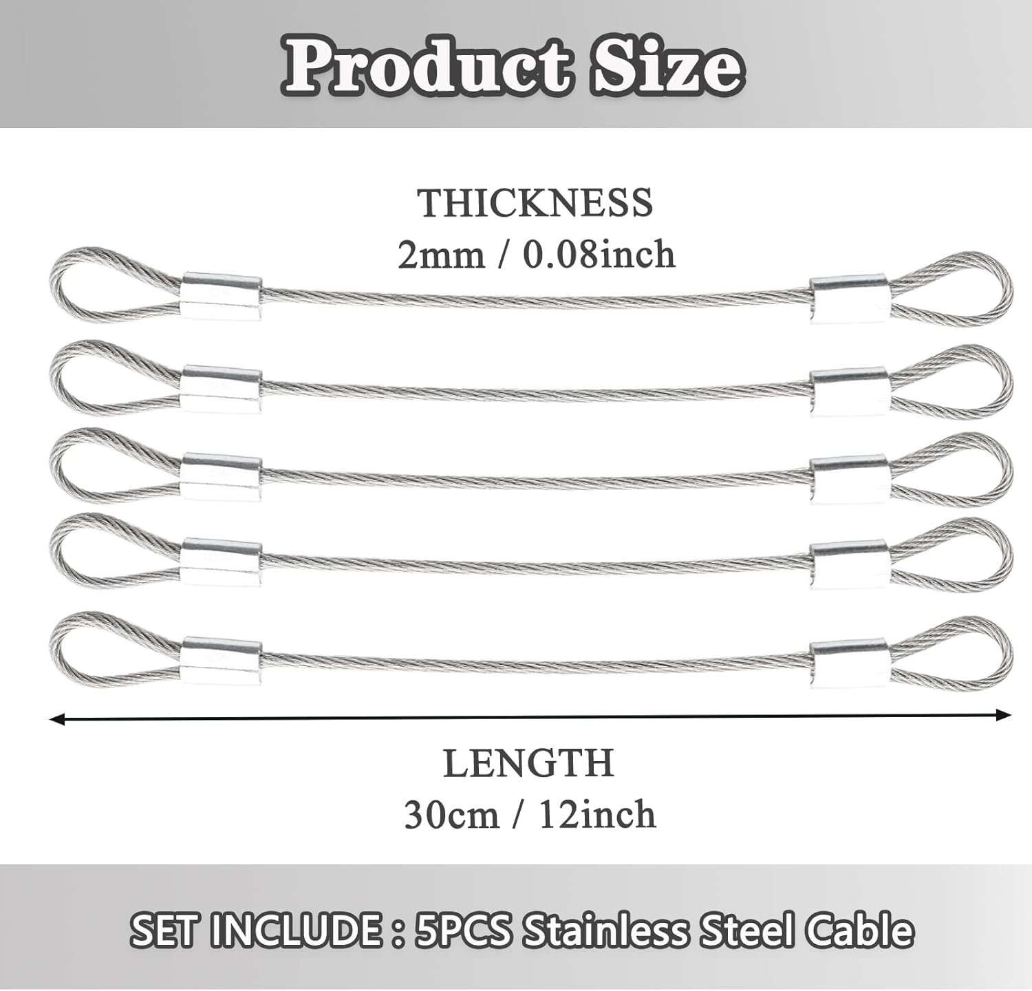 Stainless Steel Cable with Loo - Outdoor Lighting Wire avis et prix