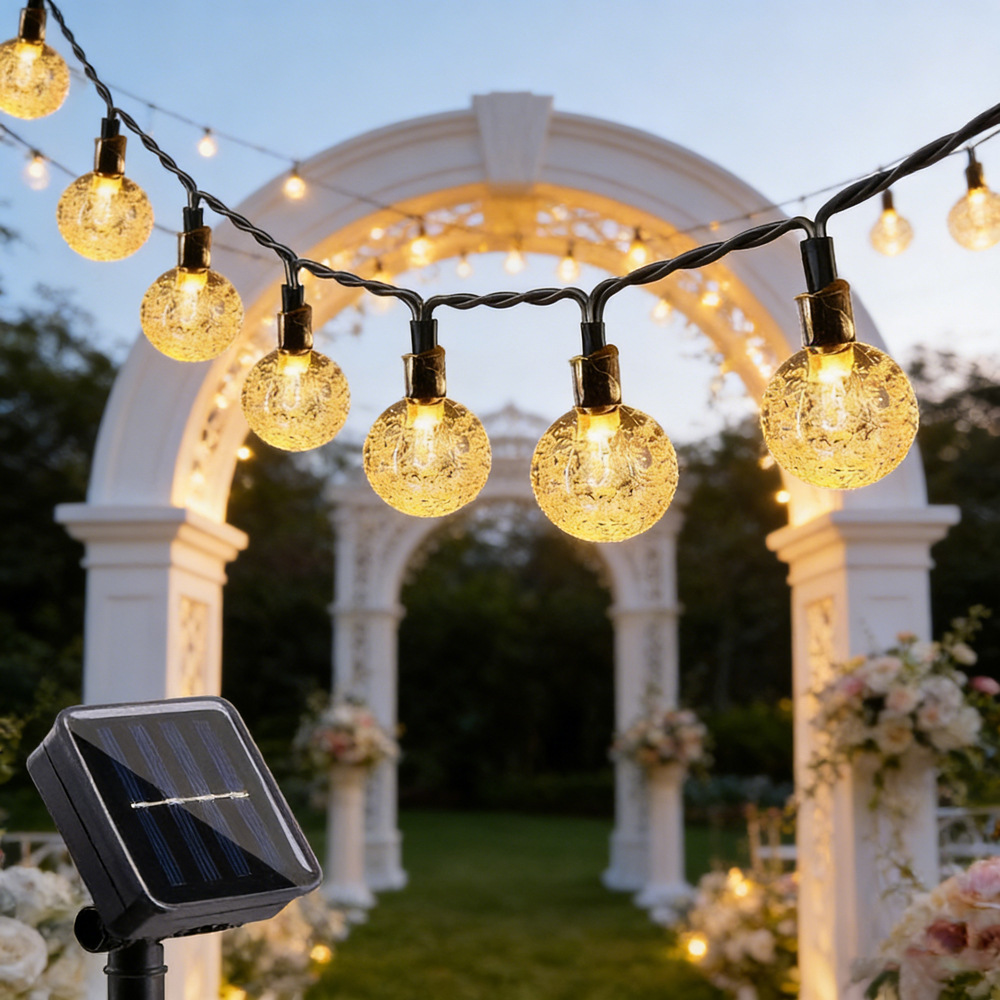 1pc Solar Crystal Ball Fairy S - Outdoor Lighting Sconce avis et prix