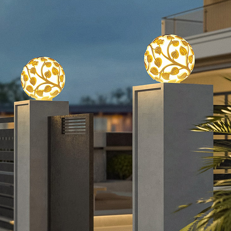 Outdoor column lights solar LE - Outdoor Lighting And Decor avis et prix