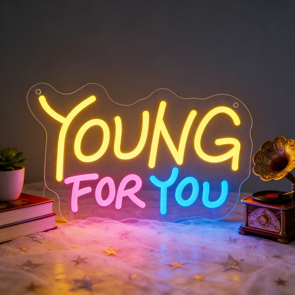 Young for You Cafe Neon Sign L - Outdoor Lighting Quotes avis et prix