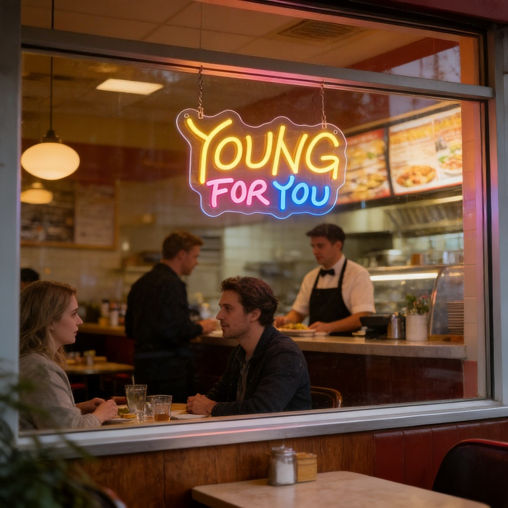 Young for You Cafe Neon Sign L - Outdoor Lighting Quotes avis et prix