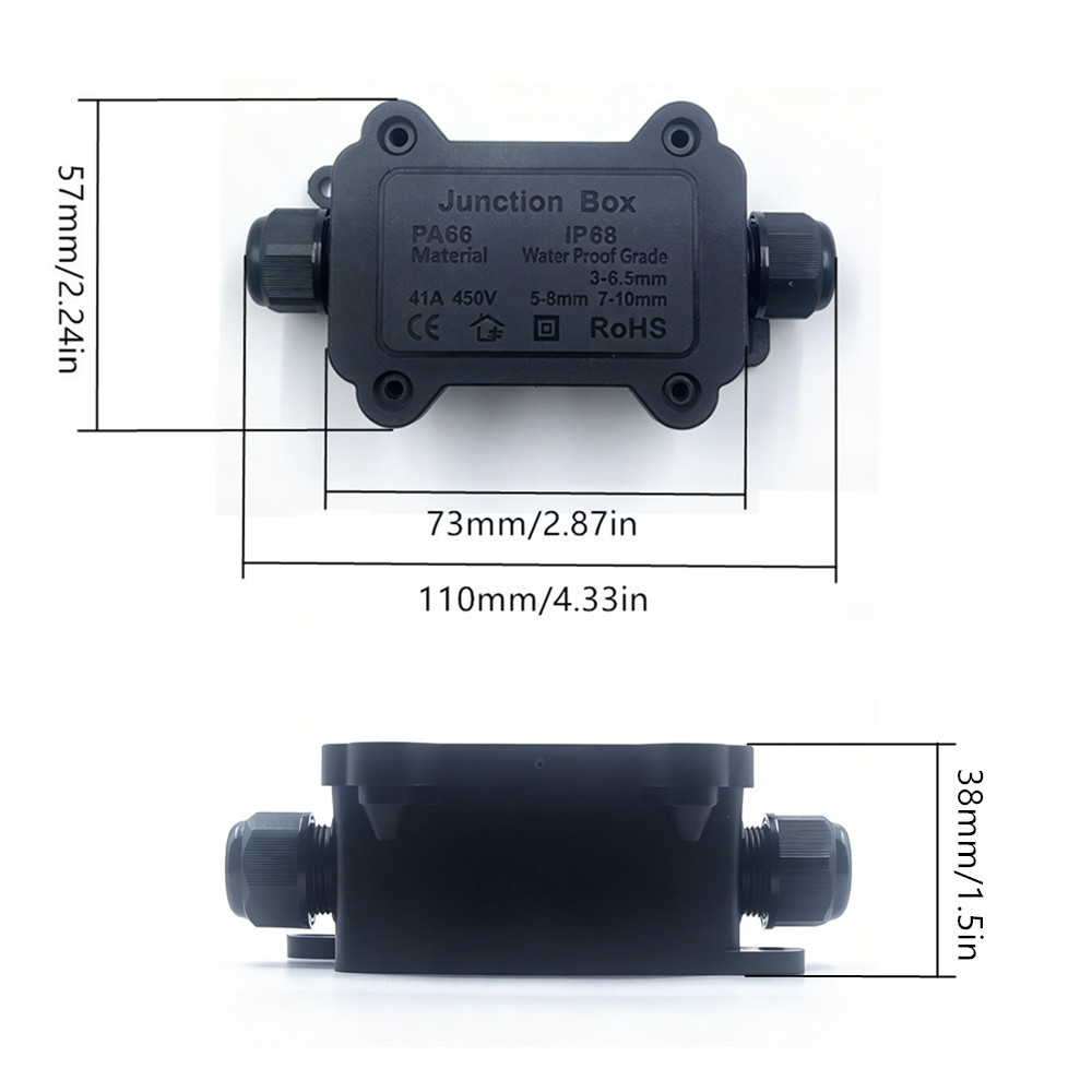 IP68 Waterproof Junction Box 2 - Outdoor Lighting Wire avis et prix