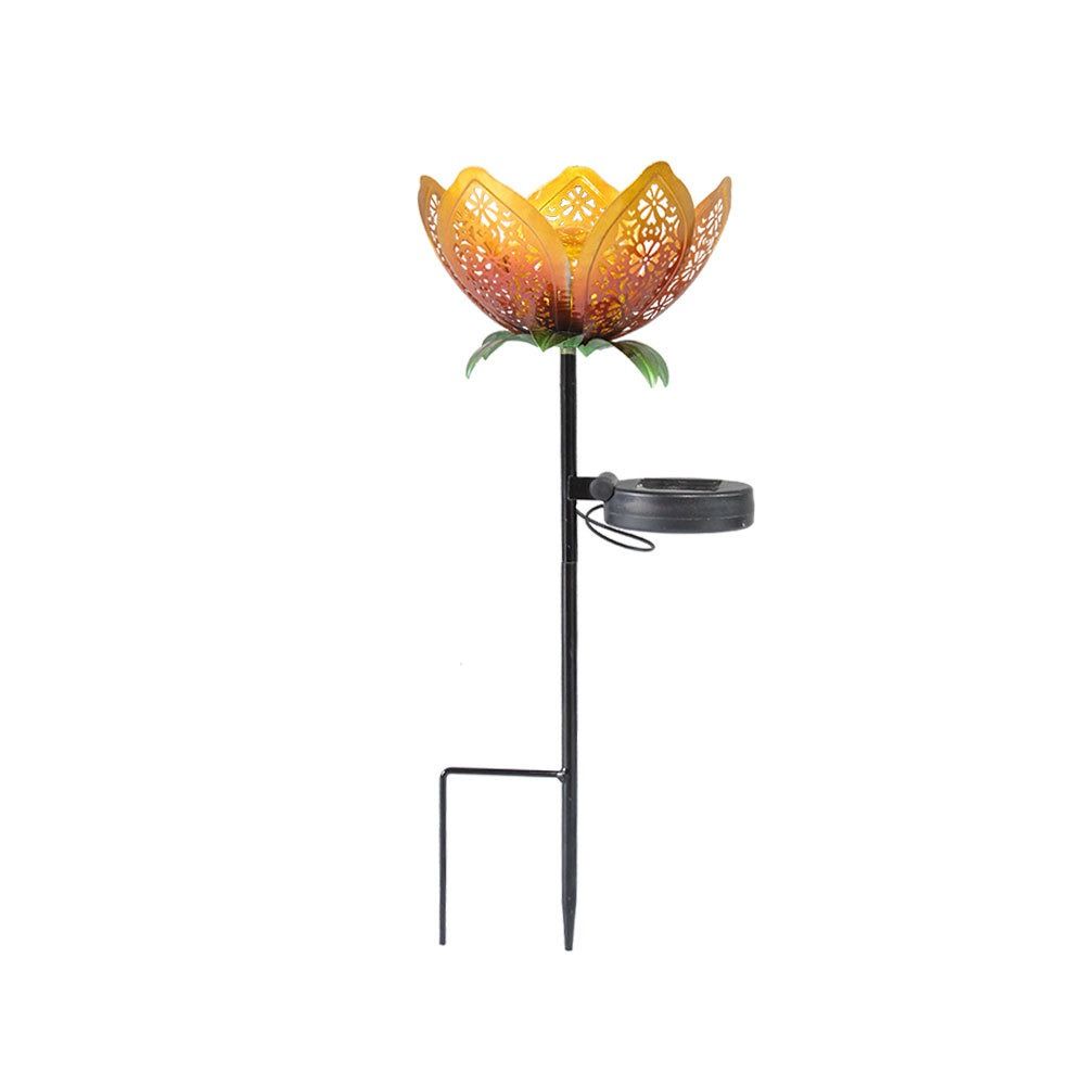 Lotus Shaped Solar Powered Lam - Outdoor Lighting Ground Fixtures avis et prix