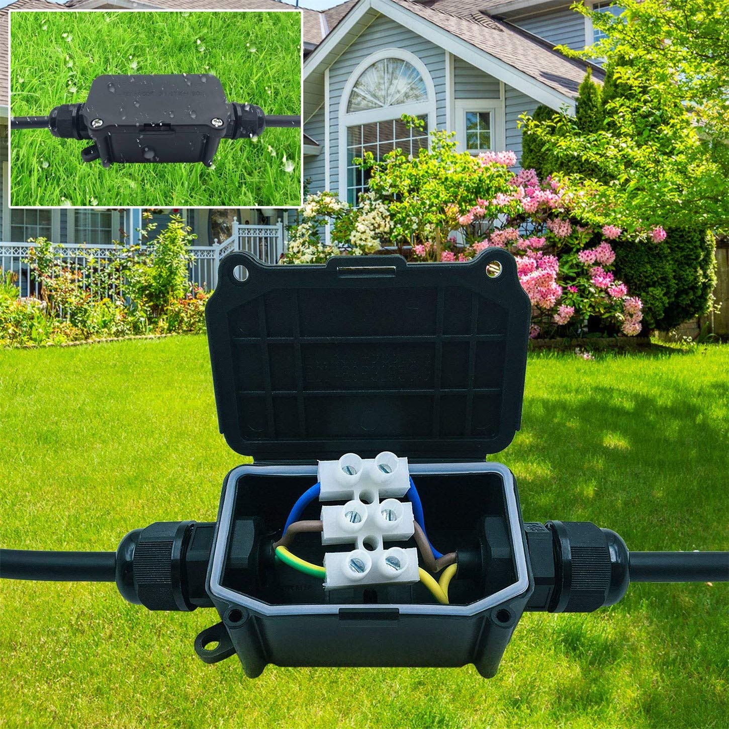 2 Way Outdoor Waterproof IP66  - Outdoor Lighting Wire avis et prix