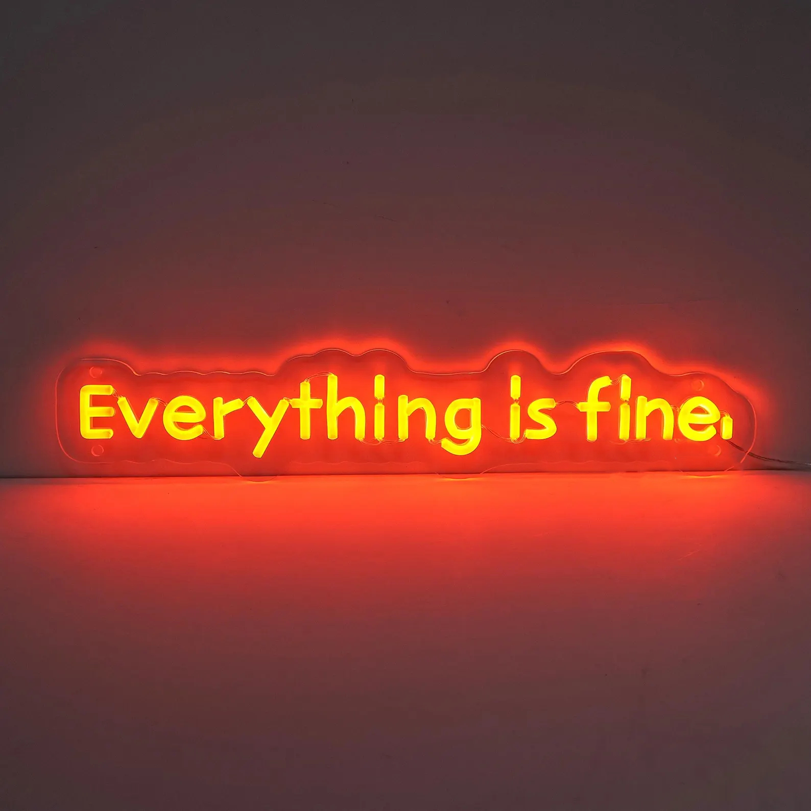 Everything Is Fine Neon Sign,  - Outdoor Lighting Quotes avis et prix