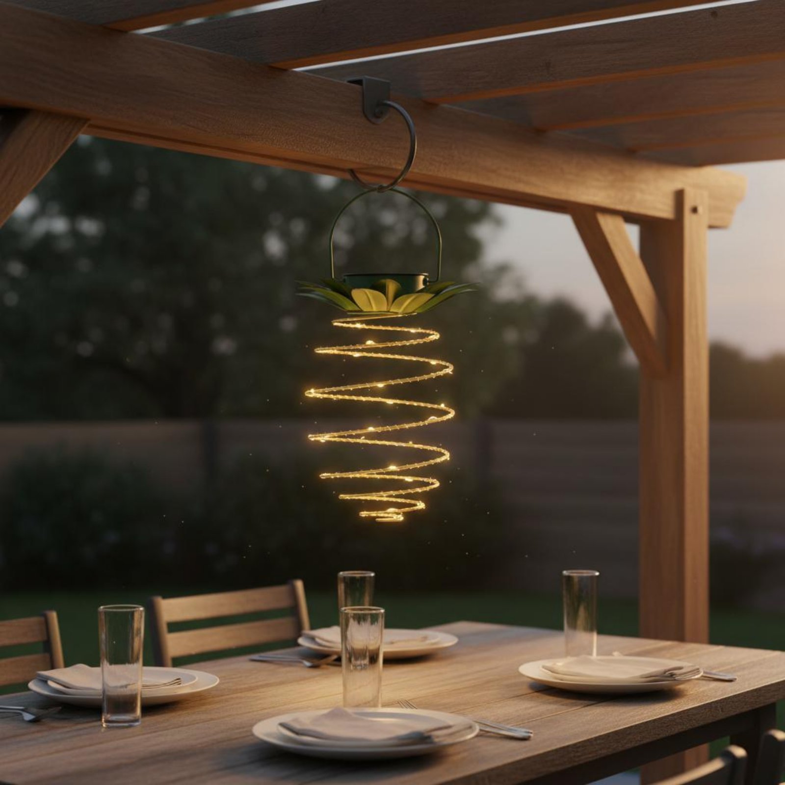 2 Pieces Solar Pineapple Lamp  - Outdoor Lighting And Decor avis et prix