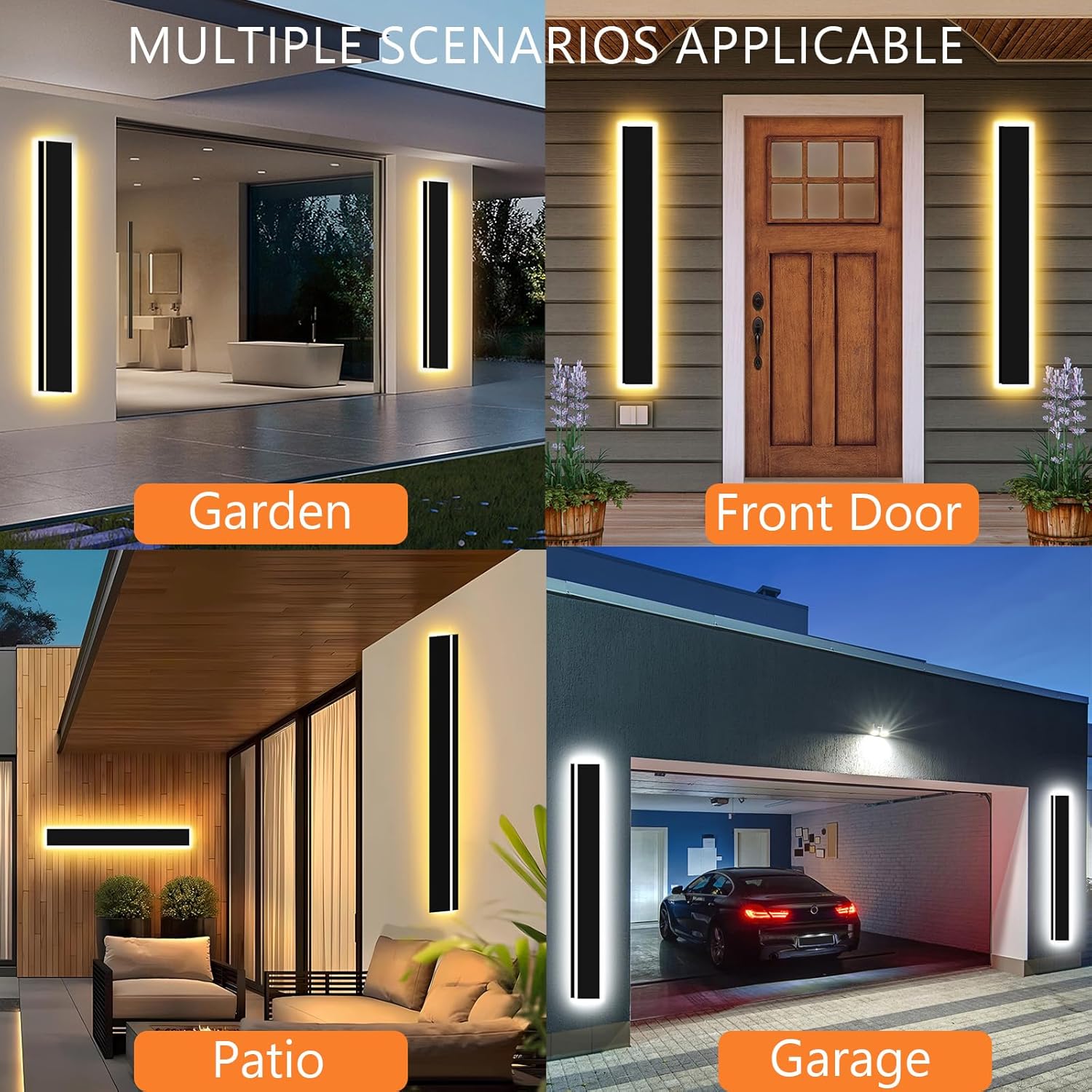 47inch 2pcs Modern Outdoor Wal - Outdoor Lighting Sconce avis et prix