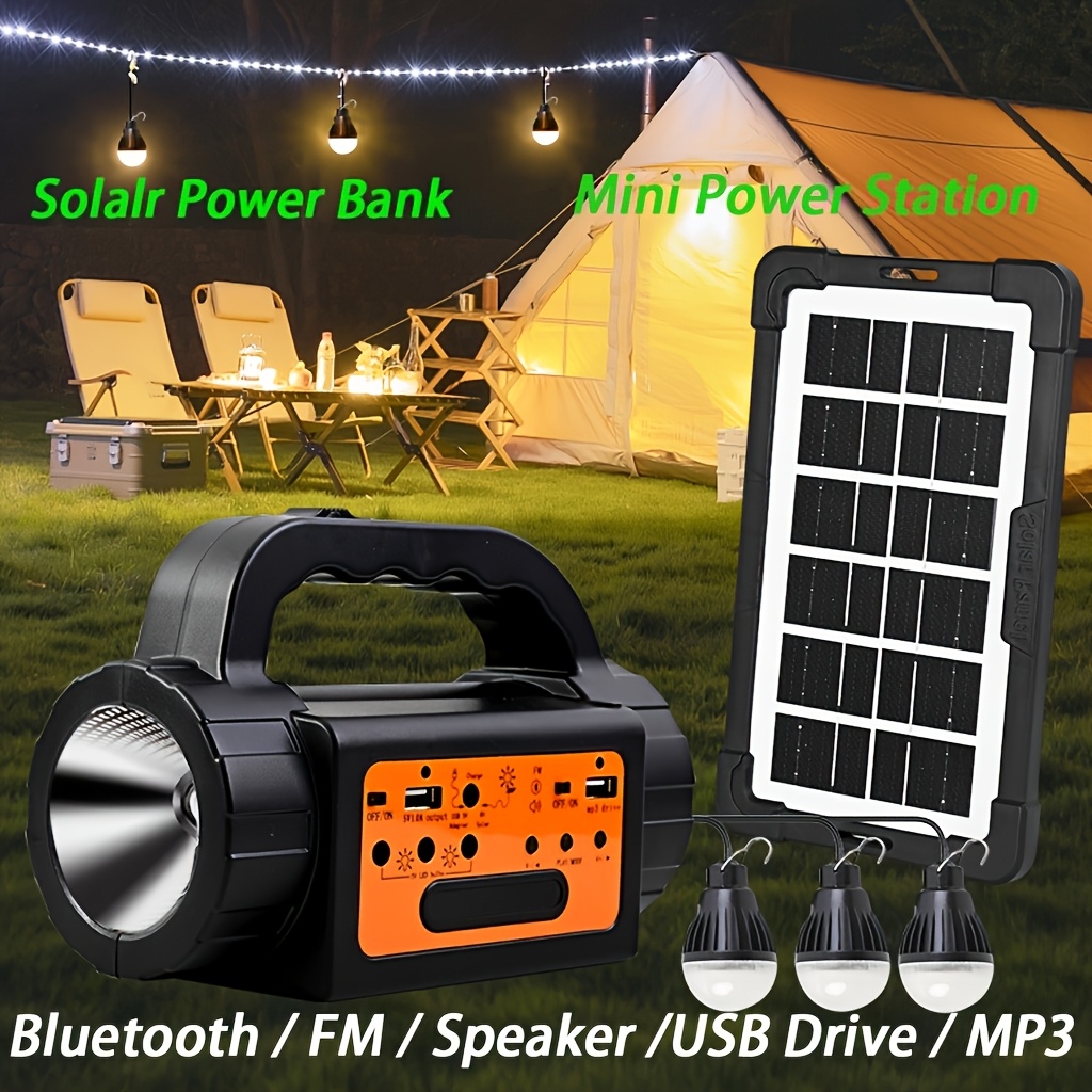 Solar Rechargeable Camping Lig - Outdoor Lighting Wire avis et prix