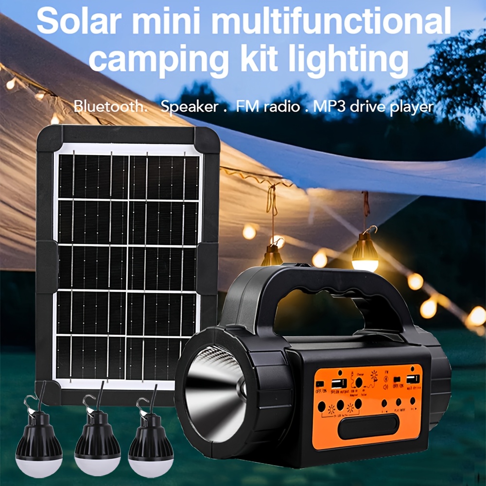 Solar Rechargeable Camping Lig - Outdoor Lighting Wire avis et prix