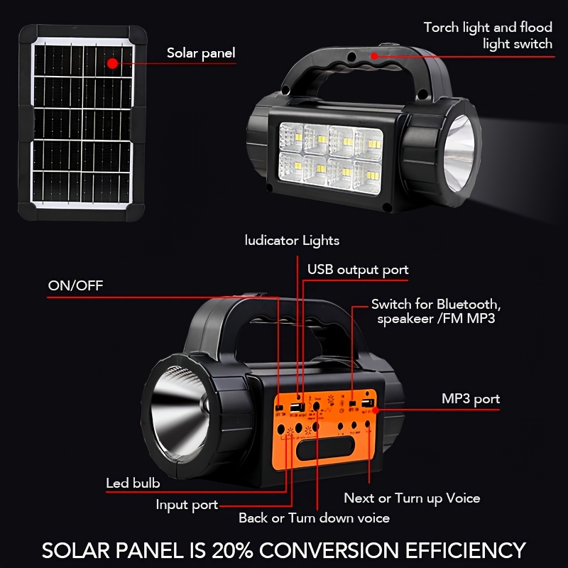 Solar Rechargeable Camping Lig - Outdoor Lighting Wire avis et prix