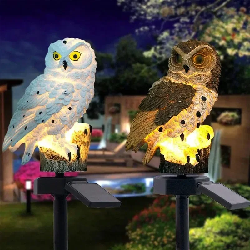 Solar Owl Statue Garden Light  - Outdoor Lighting In Ground avis et prix