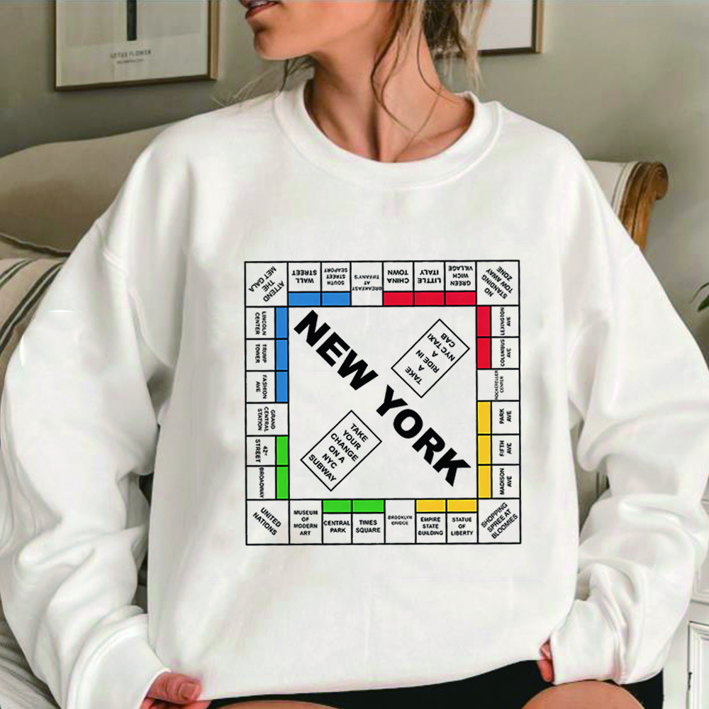 New York Monopoly Sweatshirt a - Outdoor Lighting New York avis et prix