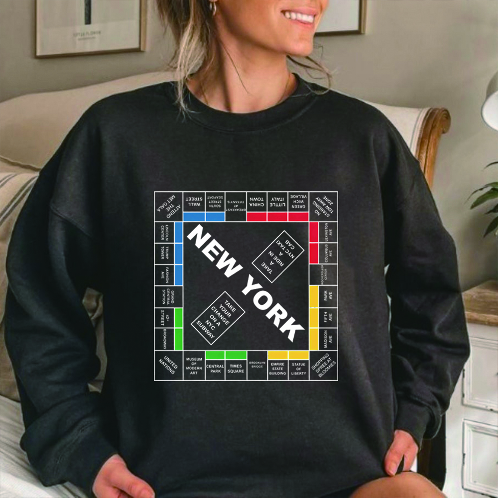 New York Monopoly Sweatshirt a - Outdoor Lighting New York avis et prix