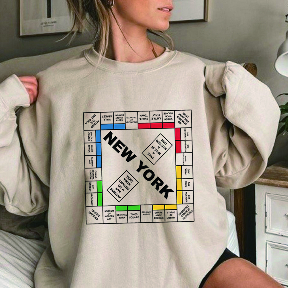 New York Monopoly Sweatshirt a - Outdoor Lighting New York avis et prix