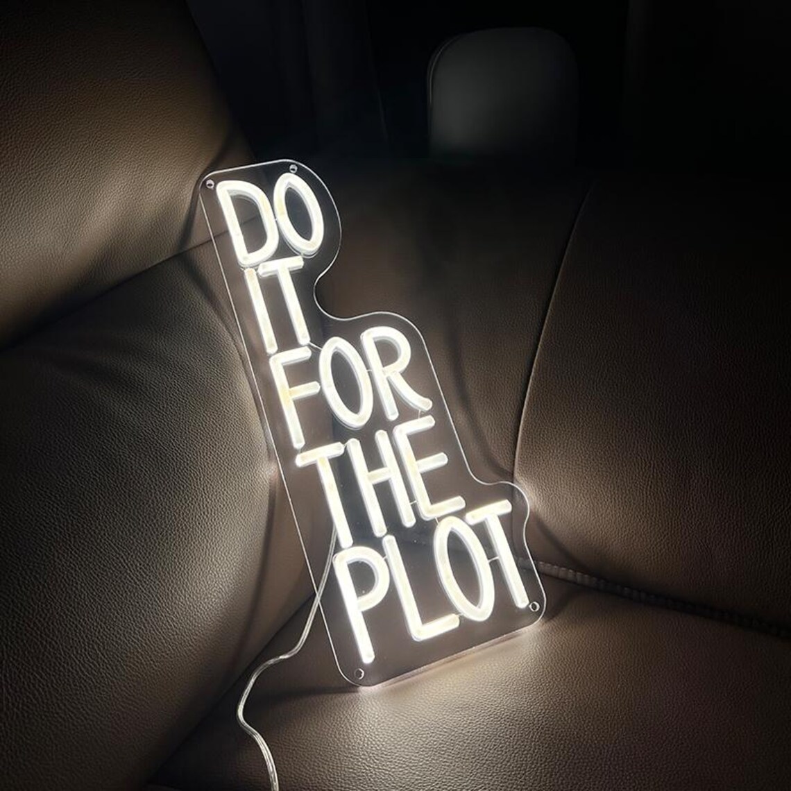 Do It For The Plot Neon Sign,M - Outdoor Lighting Quotes avis et prix