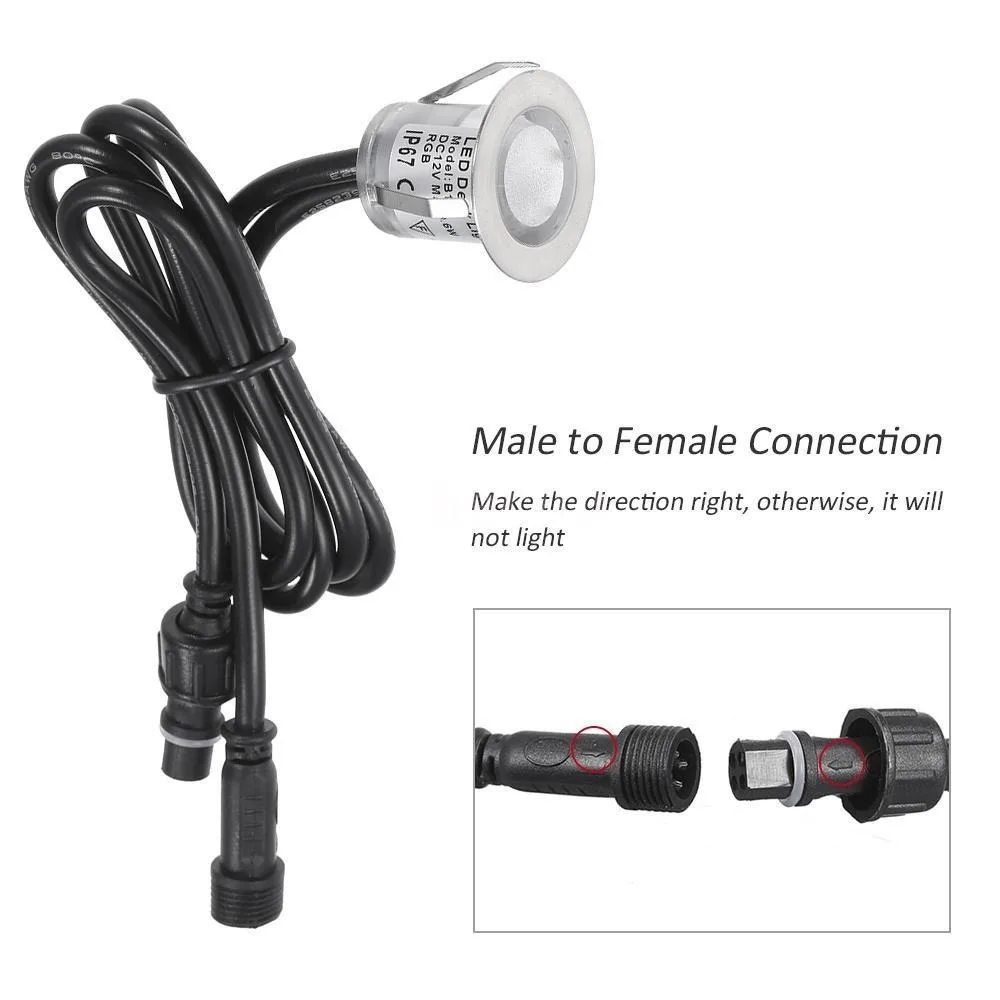 32mm RGBW LED Deck Light 0 6W  - Outdoor Lighting Ground Fixtures avis et prix