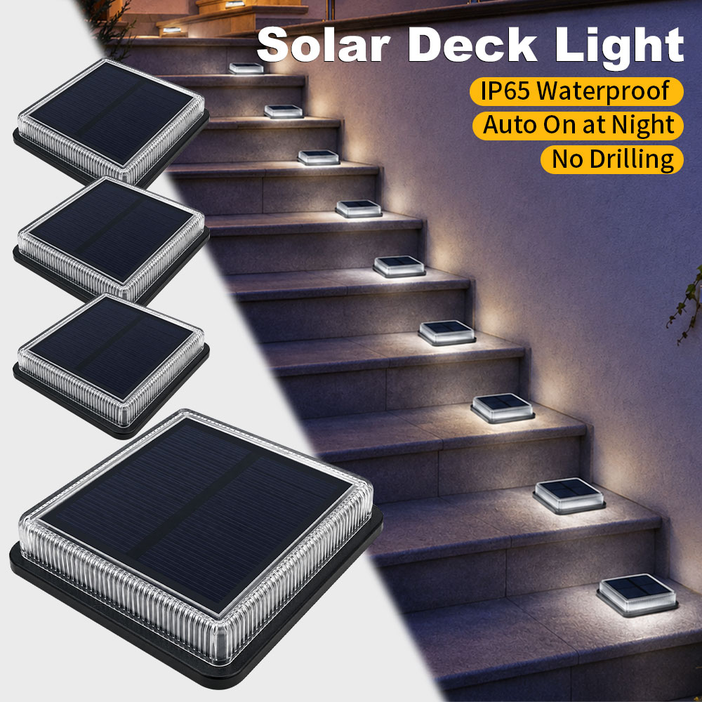 Solar Deck Light Outdoor Water - Outdoor Lighting Ground Fixtures avis et prix